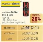 Red & Cola Angebote von Johnnie Walker bei Metro Gummersbach für 2,73 €