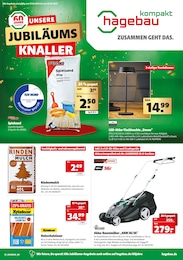 Aktueller hagebau kompakt Baumärkte Prospekt für Korbach: UNSERE JUBILÄUMS KNALLER mit 12} Seiten, 27.04.2024 - 04.05.2024