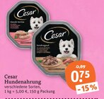 Hundenahrung von Cesar im aktuellen tegut Prospekt für 0,75 €