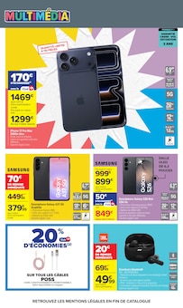 Promotion Téléphonie dans le prospectus Carrefour, valable du 28/07/2026 au 10/08/2026 Promo Téléphonie dans le catalogue Carrefour du moment à la page 26