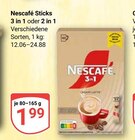 Sticks 3 in 1 oder 2 in 1 Angebote von Nescafé bei GLOBUS Worms für 1,99 €