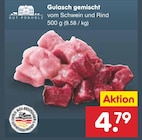 Aktuelles Gulasch gemischt Angebot bei Netto Marken-Discount in Potsdam ab 4,79 €