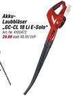 Akku-Laubbläser „GC-CL 18 Li E-Solo“ im Angebot bei toom Baumarkt in Cottbus Akku-Laubbläser „GC-CL 18 Li E-Solo“ Angebote von Einhell bei toom Baumarkt Cottbus für 29,99 €