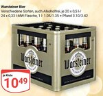 Bier Angebote von Warsteiner bei GLOBUS Oberursel für 10,49 €