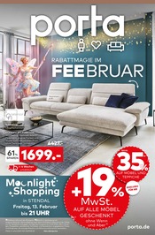 Aktueller porta Möbel Möbel & Einrichtung Prospekt in Klietz und Umgebung, "RABATTMAGIE IM FEE-BRUAR" mit 24 Seiten, 08.02.2026 - 21.02.2026