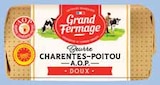 BEURRE MOULÉ AOP CHARENTES POITOU DOUX - GRAND FERMAGE en promo chez Intermarché Béziers à 1,30 €