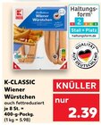 Wiener Würstchen Angebote von K-CLASSIC bei Kaufland Düsseldorf für 2,39 €