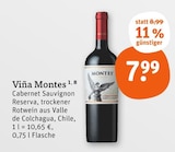 Cabernet Sauvignon Reserva im tegut Prospekt Cabernet Sauvignon Reserva von Viña Montes im aktuellen tegut Prospekt für 7,99 €