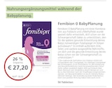 Femibion 0 BabyPlanung bei LINDA Premiumapotheke im Hainburg Prospekt für 27,20 €