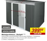 Aktuelle Gartenhaus Angebote bei toom Baumarkt in Wuppertal Aktuelles Metallgerätehaus "Skylight" Angebot bei toom Baumarkt in Wuppertal ab 399,99 €