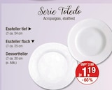 Essteller tief, Essteller flach oder Dessertteller von Serie Toledo im aktuellen V-Markt Prospekt für 1,19 €