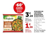 Poelees de legumes surgelees - Bonduelle en promo chez Super U Blois à 1,28 €