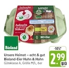 EDEKA Weisenbach - Unsere Heimat – echt & gut Bioland-Eier Huhn & Hahn Angebot im Prospekt Unsere Heimat – echt & gut Bioland-Eier Huhn & Hahn bei EDEKA im Weisenbach Prospekt für 2,99 €
