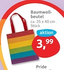 Baumwollbeutel im aktuellen budni Prospekt
