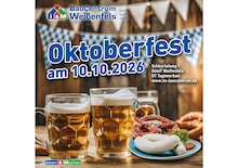 Baumärkte Prospekt von i&M BauCentrum Merseburg i&M BauCentrum Prospekt: "Oktoberfest im i&M BauCentrum Weißenfels", 1 Seite, 10.10.2026 - 10.10.2026