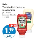 Ketchup im V-Markt Prospekt Tomato Ketchup von Heinz im aktuellen V-Markt Prospekt für 1,49 €