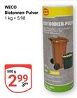 Biotonnen-Pulver Angebote von WECO bei GLOBUS Pirmasens für 2,99 €