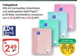 Aktuelles Collegeblock Angebot bei GLOBUS in Mannheim ab 2,49 €