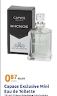 Parfuemerie im Action Prospekt Mini Eau de Toilette von Capace Exclusive im aktuellen Action Prospekt für 0,87 €