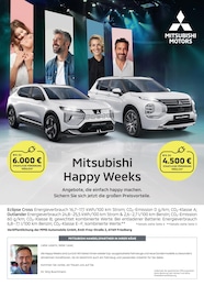 Aktueller Mitsubishi Werkstatt & Auto Prospekt für Mülheim: Mitsubishi Happy Weeks mit 1 Seite, 16.03.2026 - 12.04.2026