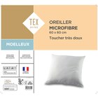Oreiller "Microfibre" moelleux - TEX HOME - Carrefour Market à Lille Oreiller "Microfibre" moelleux - TEX HOME en promo chez Carrefour Market Lille à 9,99 €