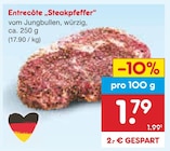 Entrecôte „Steakpfeffer“ Angebote bei Netto Marken-Discount Mannheim für 1,79 €