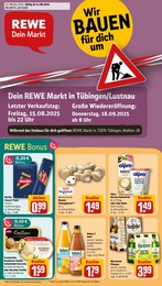 REWE Prospekt "Dein Markt" für Kusterdingen, 16 Seiten, 11.08.2025 - 16.08.2025
