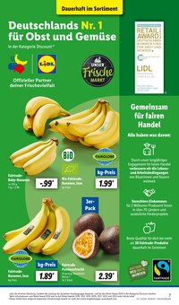 Bio Bananen im Lidl Prospekt "LIDL LOHNT SICH" mit 65 Seiten (Dresden)