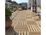 Brico Dépôt Pleslin-Trigavou - Promo Dalle en bois marron "Soro" L. 40 x l. 40 x Ep. 2,4 cm Promo Dalle en bois marron "Soro" L. 40 x l. 40 x Ep. 2,4 cm à 2,00 € dans le catalogue Brico Dépôt à Pleslin-Trigavou