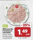 Bio Frischwurstaufschnitt Angebote von Wiltmann bei combi Emden für 1,49 €