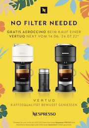 Nespresso Prospekt für Hamburg mit 2 Seiten Nespresso Prospekt für Hamburg: "No Filter Needed", 2 Seiten, 14.06.2022 - 24.07.2022