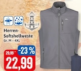 Herren-Softshellweste bei Kaufhaus Stolz im Ostseebad Binz Prospekt für 22,99 €