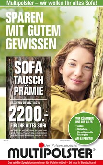 Aktueller Multipolster Prospekt Multipolster Prospekt "SPAREN MIT GUTEM GEWISSEN" mit 16 Seiten