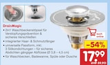 2in1 Waschbeckenstöpsel von DrainMagic im aktuellen Netto Marken-Discount Prospekt für 17,99 €