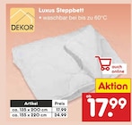 Aktuelle Bettdecke Angebote bei Netto Marken-Discount in Remscheid Aktuelles Luxus Steppbett Angebot bei Netto Marken-Discount in Remscheid ab 17,99 €