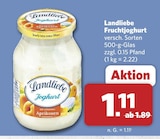 Aktuelles Fruchtjoghurt Angebot bei combi in Osnabrück ab 1,11 €