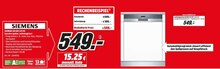SN 558 S 01 PE Geschirrspüler, teilintegriert bei Media-Markt in Recklinghausen SN 558 S 01 PE Geschirrspüler, teilintegriert im Angebot bei Media-Markt Recklinghausen für 549,00 €