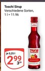 Sirup im Angebot bei GLOBUS in Wolfenbüttel Sirup Angebote von Toschi bei GLOBUS Wolfenbüttel für 2,99 €