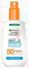 Spray hypoallergénique enfant très haute protection FPS50+ - GARNIER AMBRE SOLAIRE en promo chez Intermarché Spray hypoallergénique enfant très haute protection FPS50+ - GARNIER AMBRE SOLAIRE dans le catalogue Intermarché