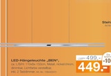LED-Hängeleuchte 'BEN' im aktuellen Möbel Inhofer Prospekt für 449,00 €