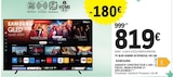 TV Qled 65Q60D 65"(pouces) 165 CM - Samsung en promo chez E.Leclerc Mérignac à 819,00 €