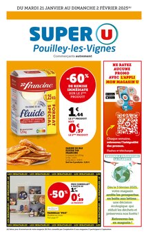 Prospectus Super U à Pouilley-les-Vignes, "Super U", 44 pages de promos valables du 21/01/2025 au 02/02/2025