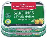 Sardines à l'huile d'olive vierge extra x 2 - MOUETTES D'ARVOR - Intermarché à Laval Sardines à l'huile d'olive vierge extra x 2 - MOUETTES D'ARVOR en promo chez Intermarché Laval à 4,61 €