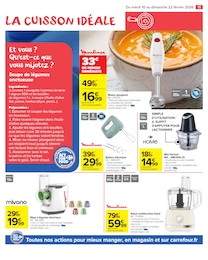 Prix et réduction Mixeur Plongeant dans le prospectus Carrefour Market en cours Offre Mixeur Plongeant dans le catalogue Carrefour Market du moment à la page 11