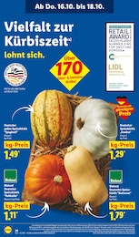 Bio Kuerbis im Lidl Prospekt Bio Kuerbis im Lidl Prospekt "LIDL LOHNT SICH" auf Seite 58