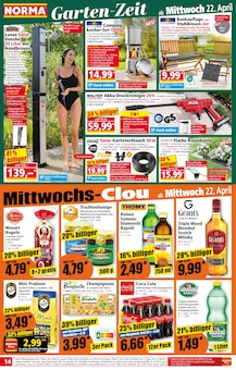 Coca Cola im Norma Prospekt "Mehr fürs Geld" mit 21 Seiten (Gelsenkirchen)