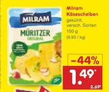 Käsescheiben bei Netto Marken-Discount im Dorf Mecklenburg Prospekt für 1,49 €