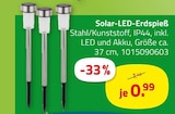Solar-LED-Erdspieß Angebote bei ROLLER Chemnitz für 0,99 €