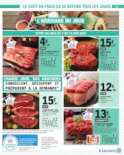 Promos Viande dans le catalogue "Vague de fraîcheur sur votre budget" de E.Leclerc Viande en promo dans le catalogue E.Leclerc à la page 43