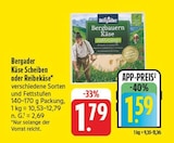 Bergbauern Käse Scheiben oder Reibekäse bei EDEKA im Wittichenau Prospekt für 1,59 €